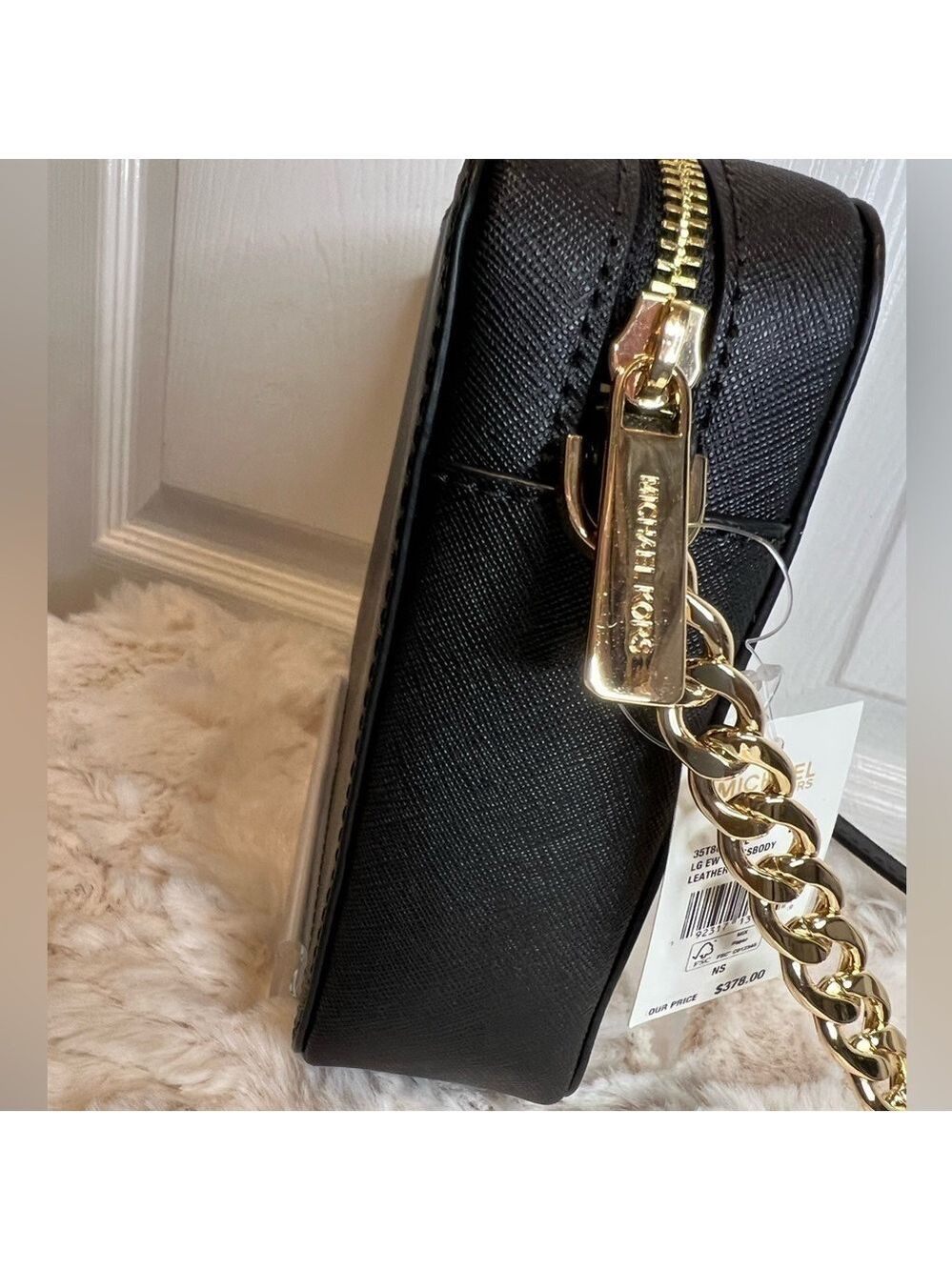 MICHAEL KORS WOMEN’s JETSET LARGE EAST WEST CROSSBODY. NEW WITH TAGS BLACK - Picture 6 of 12